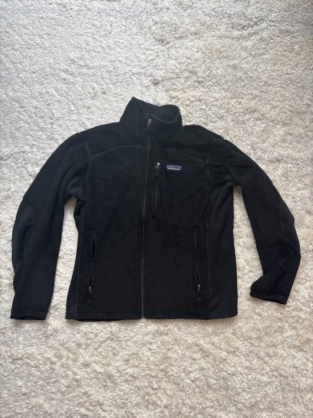 Patagonia Women's Black High-Loft Fleece Jacket Full Zip Size M